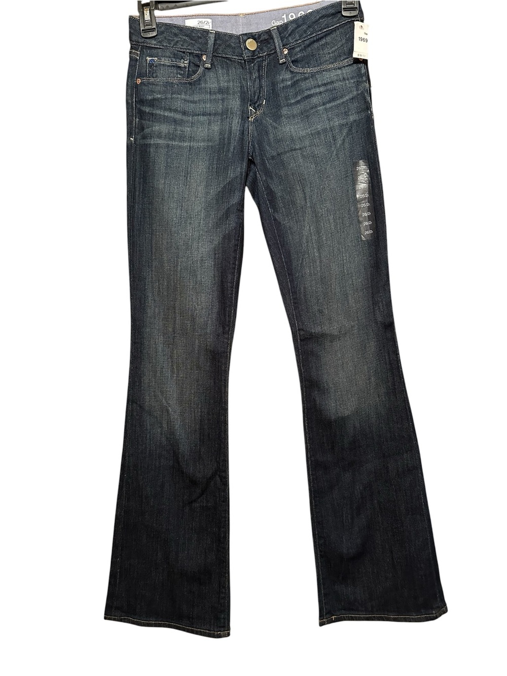 NWT Gap 1969 Dark Wash Sexy Boot Jeans size 26/2R
